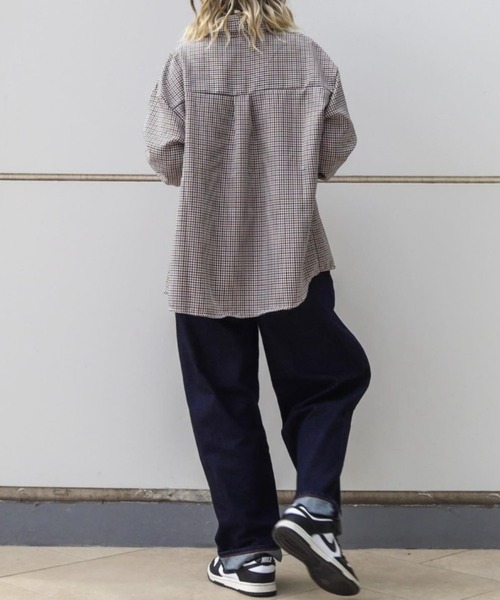 deux amour(ドゥーザムール)の「トラッドチェックシャツ(シャツ/ブラウス・レディース・ブラウン・FREE)」の6枚目の写真