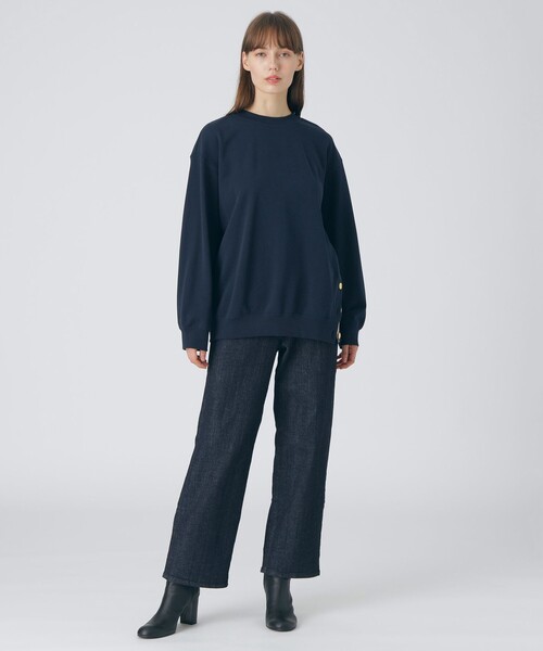 パクパクブルーレーベルクレストブリッジ裏毛プルオーバーカットソー BLUE LABEL CRESTBRIDGE（ブルーレーベルクレストブリッジ）の