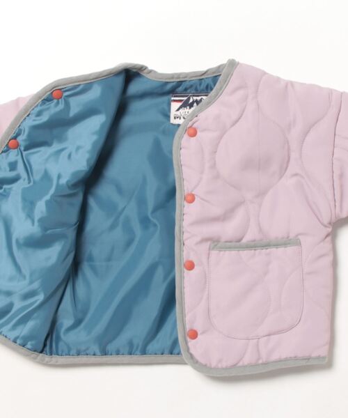 Life Support Products(ライフサポートプロダクツ)の「ヒョウタンキルトジャケット(80~150㎝)(ノーカラージャケット・キッズ・ダークブルー/ピンク/カーキ/マスタード/モカ・110/120/130/140/150/80/90/95/100)」の11枚目の写真