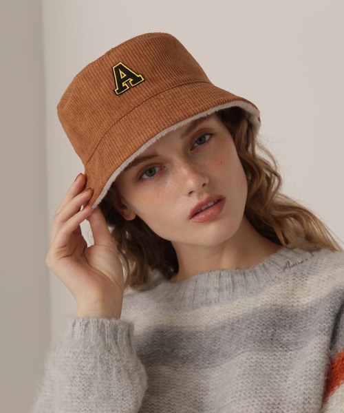 AVIREX（アヴィレックス）の「REVERSIBLE FUR BUCKET/リバーシブル ファーバケットハット（ハット・レディース・ブラック/ベージュ・FREE）」の17枚目の写真