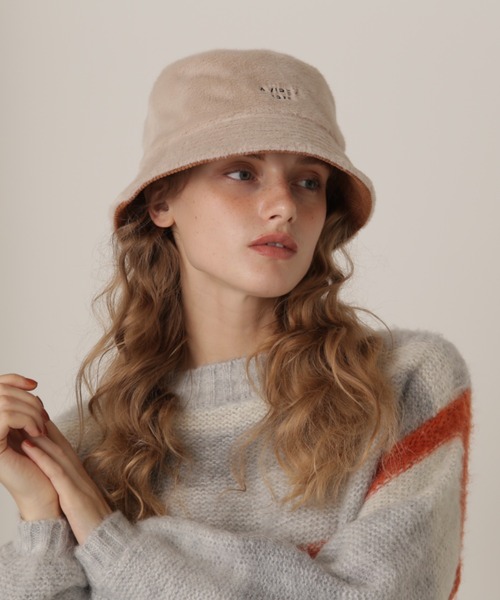AVIREX（アヴィレックス）の「REVERSIBLE FUR BUCKET/リバーシブル ファーバケットハット（ハット・レディース・ブラック/ベージュ・FREE）」の12枚目の写真
