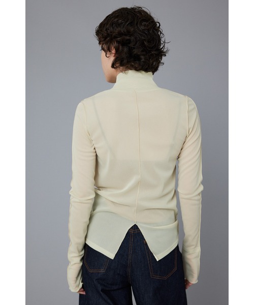 HeRIN.CYE（ヘリンドットサイ）の「Mellow mesh inner tops / メローメッシュインナートップス（Tシャツ/カットソー・レディース・イエロー/ブラウン/ライトベージュ/ライトブルー/ネイビー・FREE）」の14枚目の写真