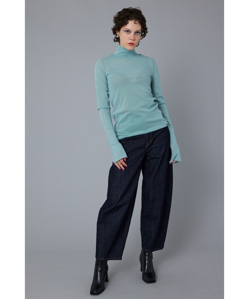 HeRIN.CYE（ヘリンドットサイ）の「Mellow mesh inner tops / メローメッシュインナートップス（Tシャツ/カットソー・レディース・イエロー/ブラウン/ライトベージュ/ライトブルー/ネイビー・FREE）」の17枚目の写真