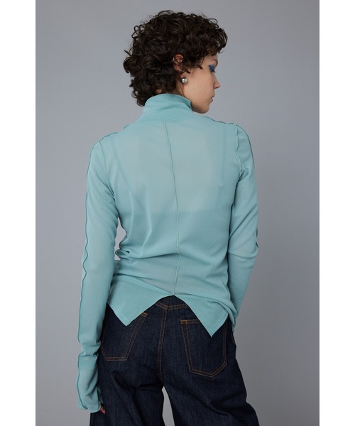 HeRIN.CYE（ヘリンドットサイ）の「Mellow mesh inner tops / メローメッシュインナートップス（Tシャツ/カットソー・レディース・イエロー/ブラウン/ライトベージュ/ライトブルー/ネイビー・FREE）」の18枚目の写真