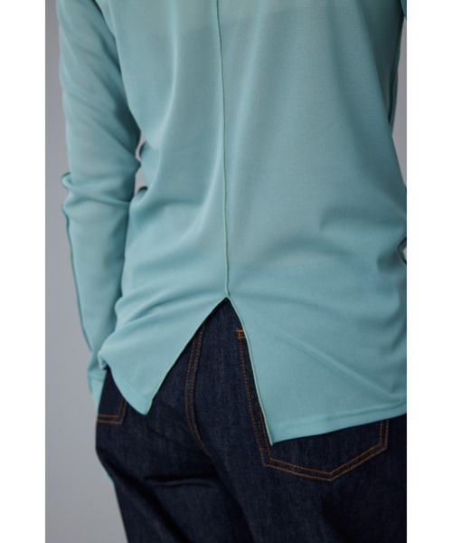 HeRIN.CYE（ヘリンドットサイ）の「Mellow mesh inner tops / メローメッシュインナートップス（Tシャツ/カットソー・レディース・イエロー/ブラウン/ライトベージュ/ライトブルー/ネイビー・FREE）」の20枚目の写真