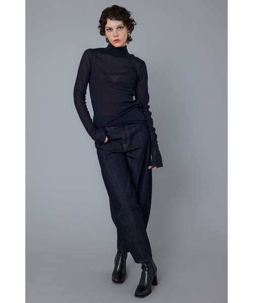 HeRIN.CYE（ヘリンドットサイ）の「Mellow mesh inner tops / メローメッシュインナートップス（Tシャツ/カットソー・レディース・イエロー/ブラウン/ライトベージュ/ライトブルー/ネイビー・FREE）」の21枚目の写真