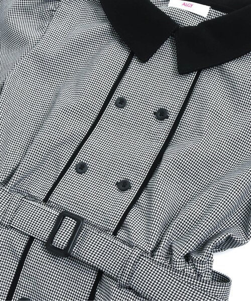 algy（アルジー）の「ダブルボタンワンピ（ワンピース・キッズ・グレー/ブラック/ネイビー・SMALL/X-SMALL/XX-SMALL/MEDIUM/XXX-SMALL）」の6枚目の写真