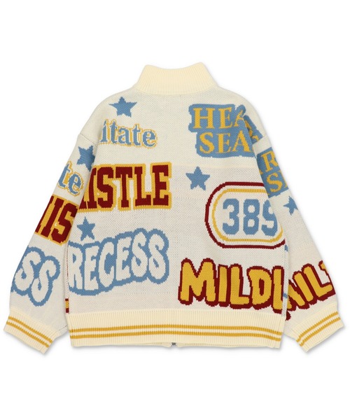 SPINNS(スピンズ)の「ロゴ総柄カウチンニットカーディガン(カーディガン/ボレロ・レディース・アイボリー/ブラック・ONESIZE)」の12枚目の写真