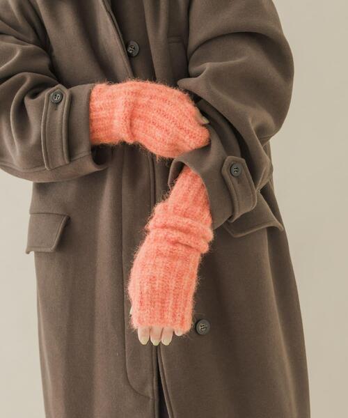 SMELLY（スメリー）の「ミックスヤーンアームウォーマー（手袋・レディース・パープル/オレンジ・-）」の9枚目の写真