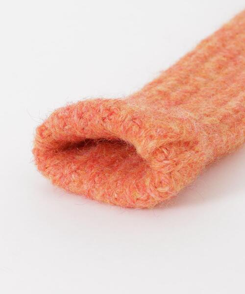 SMELLY（スメリー）の「ミックスヤーンアームウォーマー（手袋・レディース・パープル/オレンジ・-）」の12枚目の写真