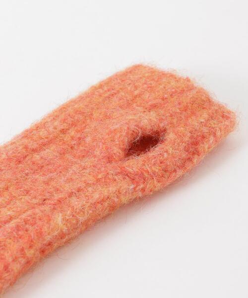 SMELLY（スメリー）の「ミックスヤーンアームウォーマー（手袋・レディース・パープル/オレンジ・-）」の13枚目の写真