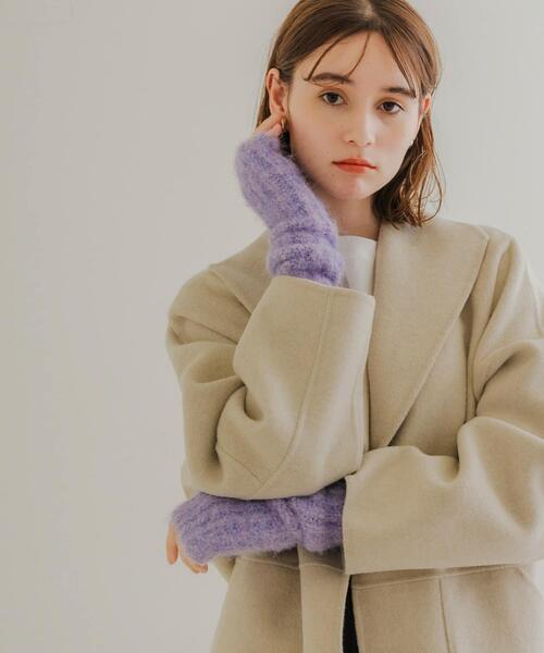 SMELLY（スメリー）の「ミックスヤーンアームウォーマー（手袋・レディース・パープル/オレンジ・-）」の17枚目の写真