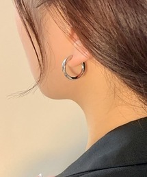 YU-KA:テクスチャーフープピアス