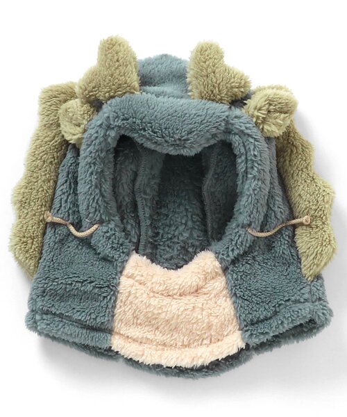 Ampersand（アンパサンド）の「辰ボアフード（キャップ・キッズ・ミント/ピンク・FREE）」の5枚目の写真