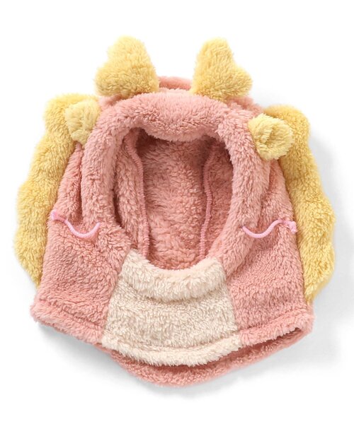 Ampersand（アンパサンド）の「辰ボアフード（キャップ・キッズ・ミント/ピンク・FREE）」の6枚目の写真