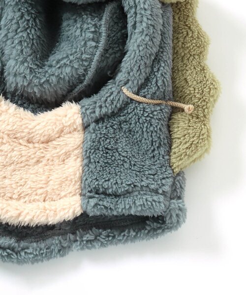 Ampersand（アンパサンド）の「辰ボアフード（キャップ・キッズ・ミント/ピンク・FREE）」の10枚目の写真