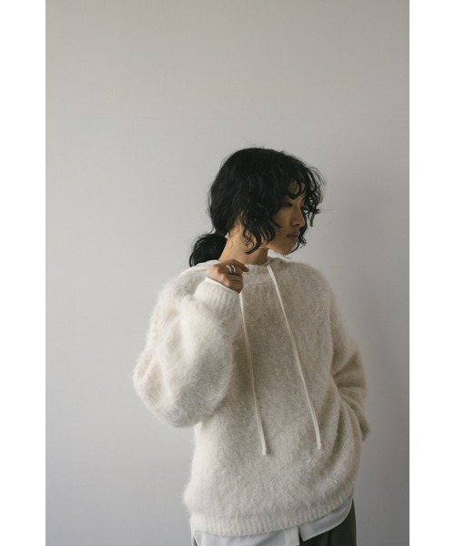 STYLEMIXER スタイルミキサー 2ピースフードシャツニット STYLEMIXER（スタイルミキサー）の「2ピースフードシャツニット