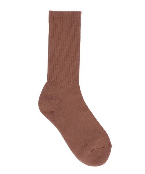 X-girl(エックスガール)の「CHEMICAL SYMBOL LOGO RIB SOCKS(ソックス/靴下・レディース・ブラウン/ブラック/ホワイト・ONE SIZE)」の5枚目の写真