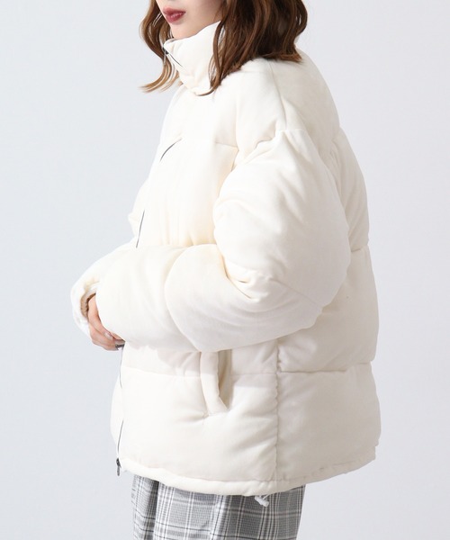 SUGGESTION(サジェッション)の「Velor-padded blouson / ベロア中綿入りブルゾン unisex(ダウンジャケット/コート・メンズ・オフホワイト/ワイン/ブラック・M/L)」の10枚目の写真