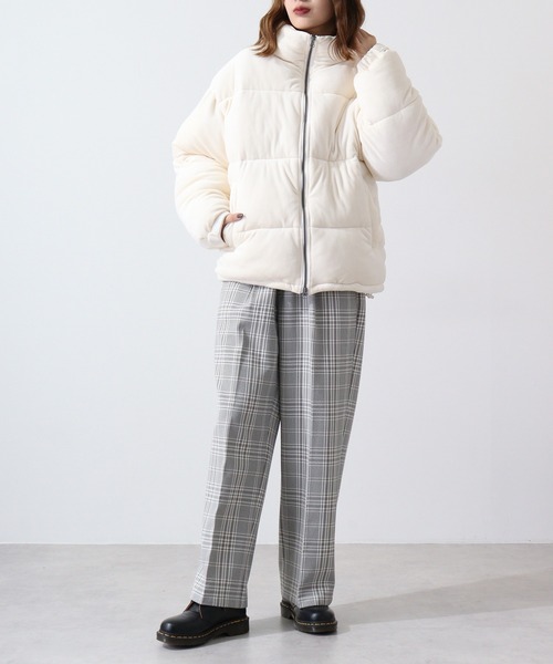SUGGESTION(サジェッション)の「Velor-padded blouson / ベロア中綿入りブルゾン unisex(ダウンジャケット/コート・メンズ・オフホワイト/ワイン/ブラック・M/L)」の13枚目の写真
