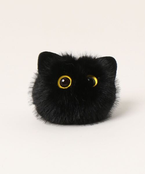 an meets zakka(アンミツザッカ)の「an meets zakka モコモコネコキーホルダー(キーホルダー・メンズ・グレー/ピンク/ブラック/ホワイト・ONE SIZE)」の7枚目の写真