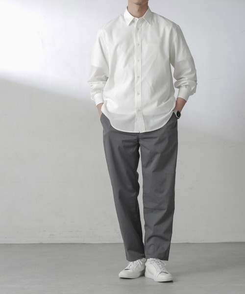 NANO universe（ナノユニバース）の「ユースフルレギュラーカラーシャツ（シャツ/ブラウス・メンズ・グレー/ホワイト/サックスブルー・S/M/L）」の17枚目の写真