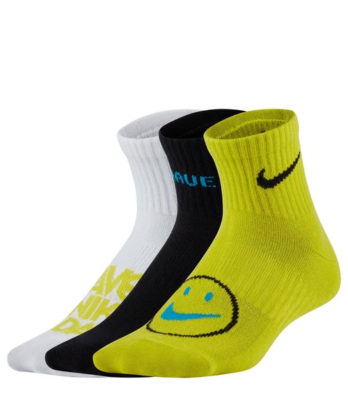 NIKE（ナイキ）の「《NIKEアパレル》YTHｴﾌﾞﾘﾃﾞｲﾗｲﾄｳｪｲﾄｱﾝｸﾙｿｯｸ3P（ソックス/靴下・メンズ・その他1/その他2・21-23/23-25）」の2枚目の写真