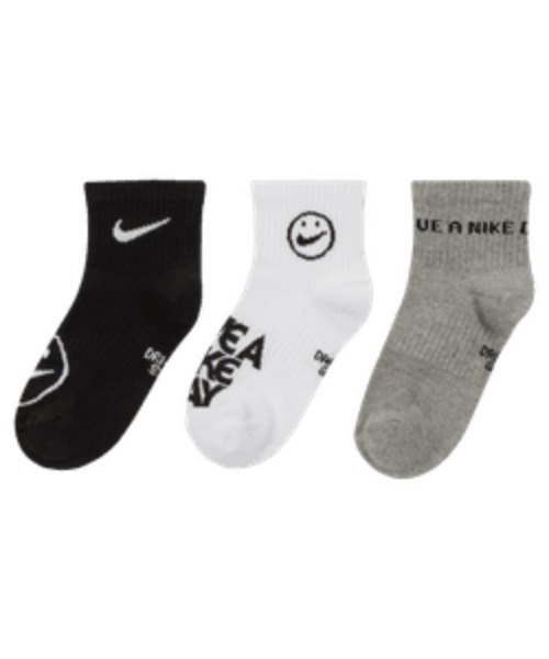 NIKE（ナイキ）の「《NIKEアパレル》YTHｴﾌﾞﾘﾃﾞｲﾗｲﾄｳｪｲﾄｱﾝｸﾙｿｯｸ3P（ソックス/靴下・メンズ・その他1/その他2・21-23/23-25）」の3枚目の写真