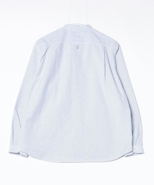 JEANS FACTORY （ジーンズファクトリー）の「[DANTON/ダントン] バンドカラー オックスフォードシャツ(ストライプ)（シャツ/ブラウス・レディース・ブルー・38/40/42）」の8枚目の写真