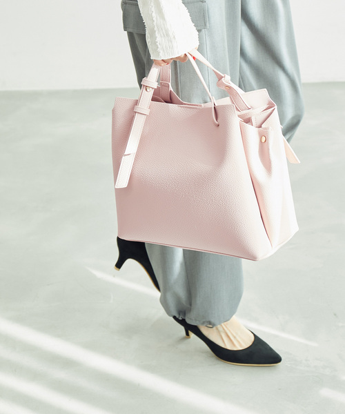 ROPE' PICNIC（ロペピクニック）の「【新色追加】軽量スウェイハンドル5層ミドルトート＆ショルダーバッグ（ショルダーバッグ・レディース・キナリ/ベージュ/ピンク系その他2/ブラック/ブルー・FREE）」の5枚目の写真