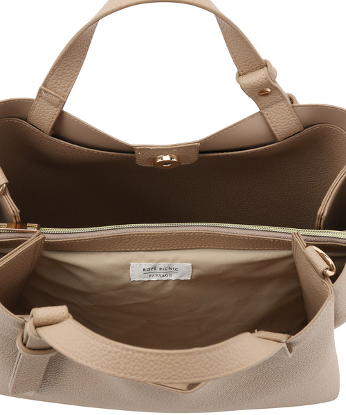 ROPE' PICNIC（ロペピクニック）の「【新色追加】軽量スウェイハンドル5層ミドルトート＆ショルダーバッグ（ショルダーバッグ・レディース・キナリ/ベージュ/ピンク系その他2/ブラック/ブルー・FREE）」の19枚目の写真