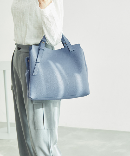 ROPE' PICNIC（ロペピクニック）の「【新色追加】軽量スウェイハンドル5層ミドルトート＆ショルダーバッグ（ショルダーバッグ・レディース・キナリ/ベージュ/ピンク系その他2/ブラック/ブルー・FREE）」の6枚目の写真