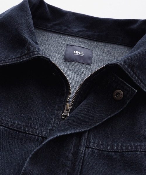 MONO-MART LADY'S(モノマートレディース)の「ヴィンテージライク ビッグポケットデニムジップブルゾン(デニムジャケット・レディース・インディゴブルー/アイボリー/ブラック系1/ブルー系1・FREE)」の8枚目の写真