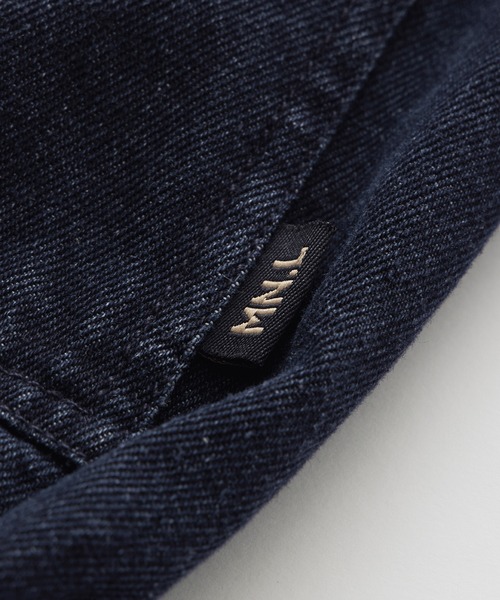 MONO-MART LADY'S(モノマートレディース)の「ヴィンテージライク ビッグポケットデニムジップブルゾン(デニムジャケット・レディース・インディゴブルー/アイボリー/ブラック系1/ブルー系1・FREE)」の11枚目の写真