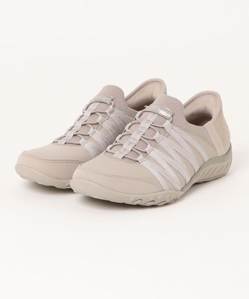SKECHERS(スケッチャーズ)の「《SKECHERS》BREATHE-EASY - ROLL-WITH ME(スリッポン・レディース・グレー系その他/ブラック・23.5cm/24.5cm/23.0cm/24.0cm/25.0cm/22.5cm)」の2枚目の写真