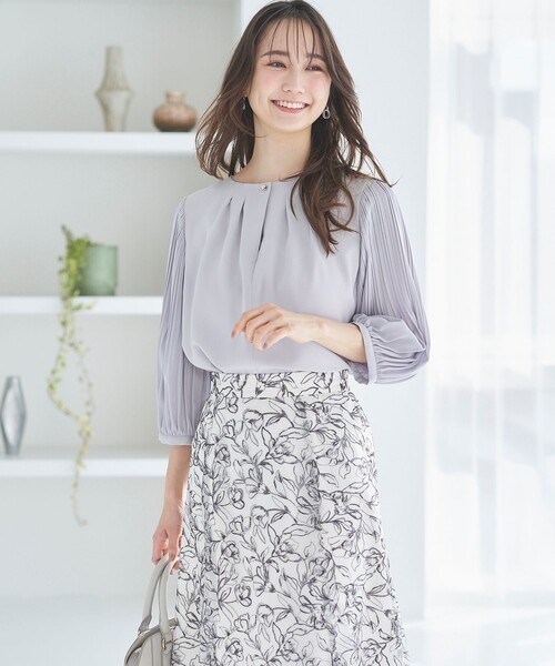 ANY SIS(エニィスィス)の「【洗える】プリーツスリーブ ブラウス(シャツ/ブラウス・レディース・アイボリー系/スカイブルー系/ライトイエロー系・2)」の4枚目の写真