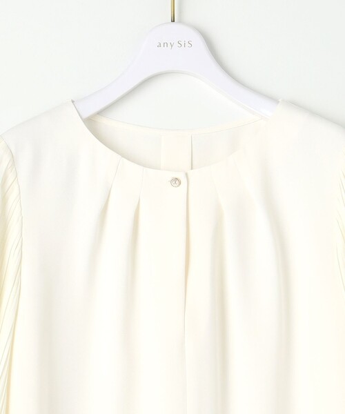 ANY SIS(エニィスィス)の「【洗える】プリーツスリーブ ブラウス(シャツ/ブラウス・レディース・アイボリー系/スカイブルー系/ライトイエロー系・2)」の10枚目の写真