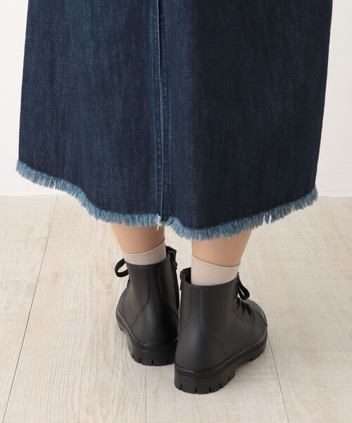 Afternoon Tea（アフタヌーンティー）の「ハイカットスニーカー（レインシューズ・レディース・ブラック・MEDIUM/LARGE）」の2枚目の写真