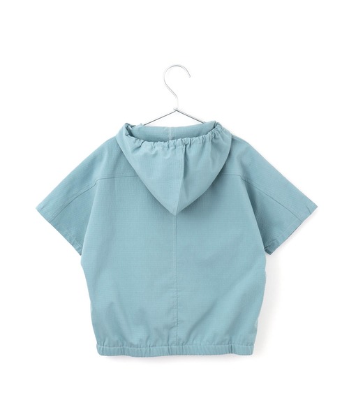 MAKE YOUR DAY（メイクユアデイ）の「セットアップできるフロントジップ半袖プルオーバー■80～140cm（カーディガン/ボレロ・キッズ・ブルー/ネイビー・80/90/100/110/120/130/140）」の17枚目の写真