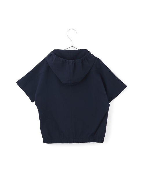 MAKE YOUR DAY（メイクユアデイ）の「セットアップできるフロントジップ半袖プルオーバー■80～140cm（カーディガン/ボレロ・キッズ・ブルー/ネイビー・80/90/100/110/120/130/140）」の15枚目の写真