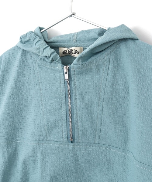 MAKE YOUR DAY（メイクユアデイ）の「セットアップできるフロントジップ半袖プルオーバー■80～140cm（カーディガン/ボレロ・キッズ・ブルー/ネイビー・80/90/100/110/120/130/140）」の18枚目の写真