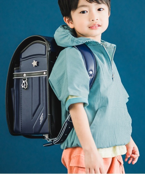 MAKE YOUR DAY（メイクユアデイ）の「セットアップできるフロントジップ半袖プルオーバー■80～140cm（カーディガン/ボレロ・キッズ・ブルー/ネイビー・80/90/100/110/120/130/140）」の12枚目の写真