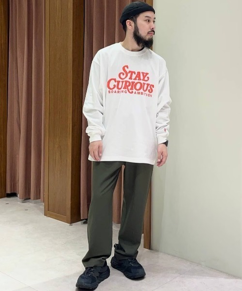 BAYFLOW(ベイフロー)の「GOODDAYカラー長袖Tシャツ(Tシャツ/カットソー・メンズ・オフホワイト/ライトブルー/ベージュ/ネイビー・MEDIUM/LARGE)」の7枚目の写真