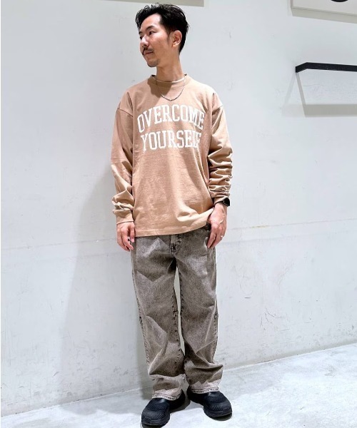 BAYFLOW(ベイフロー)の「GOODDAYカラー長袖Tシャツ(Tシャツ/カットソー・メンズ・オフホワイト/ライトブルー/ベージュ/ネイビー・MEDIUM/LARGE)」の8枚目の写真