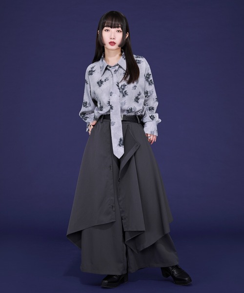 Ellno Loset(エルノロゼット)の「ネクタイツキトロミシャツ(シャツ/ブラウス・メンズ・オフホワイト/グレー系その他/ブラック系その他・SMALL/MEDIUM/LARGE)」の21枚目の写真