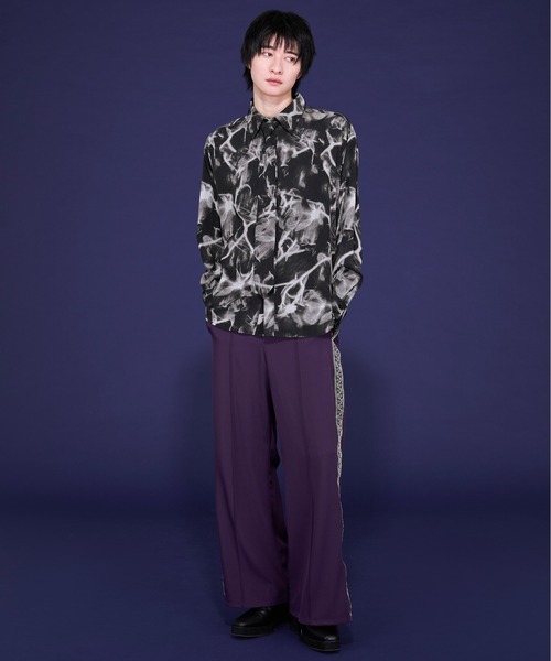 Ellno Loset(エルノロゼット)の「ネクタイツキトロミシャツ(シャツ/ブラウス・メンズ・オフホワイト/グレー系その他/ブラック系その他・SMALL/MEDIUM/LARGE)」の9枚目の写真