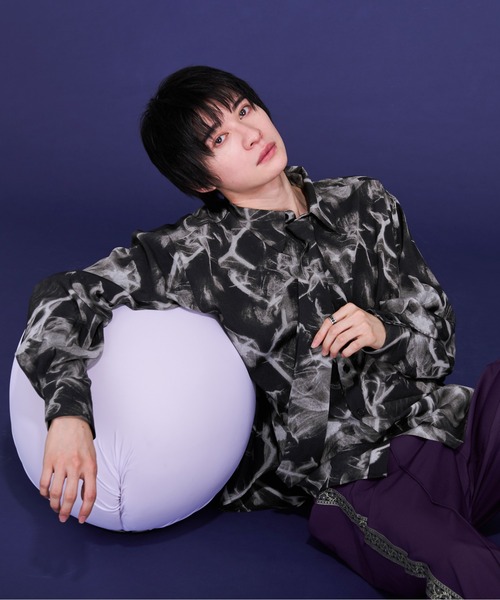 Ellno Loset(エルノロゼット)の「ネクタイツキトロミシャツ(シャツ/ブラウス・メンズ・オフホワイト/グレー系その他/ブラック系その他・SMALL/MEDIUM/LARGE)」の7枚目の写真