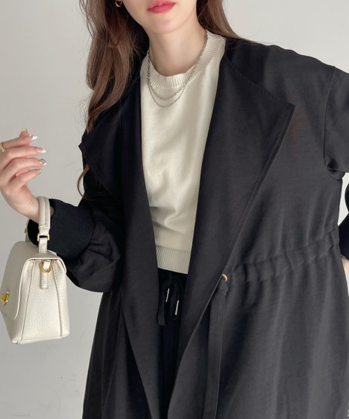 fiction tokyo ボリュームスリーブトレンチコート Cloud ボリュームスリーブトレンチコート / Volume Sleeve Trench Coat |