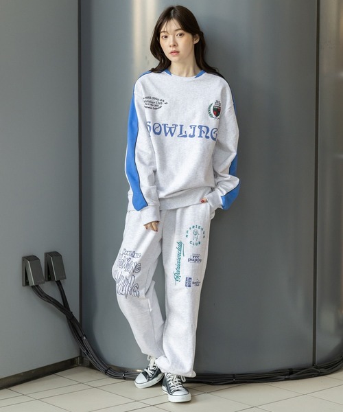 Retriever Club（レトリーバークラブ）の「【UNISEX】Retriever Club／マルチLOGOパンツ（ウラケ）　2992260（スウェットパンツ・レディース・ブラック/グレー・MEDIUM/LARGE）」の3枚目の写真