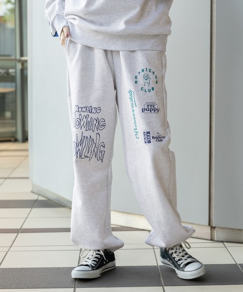 Retriever Club（レトリーバークラブ）の「【UNISEX】Retriever Club／マルチLOGOパンツ（ウラケ）　2992260（スウェットパンツ・レディース・ブラック/グレー・MEDIUM/LARGE）」の6枚目の写真